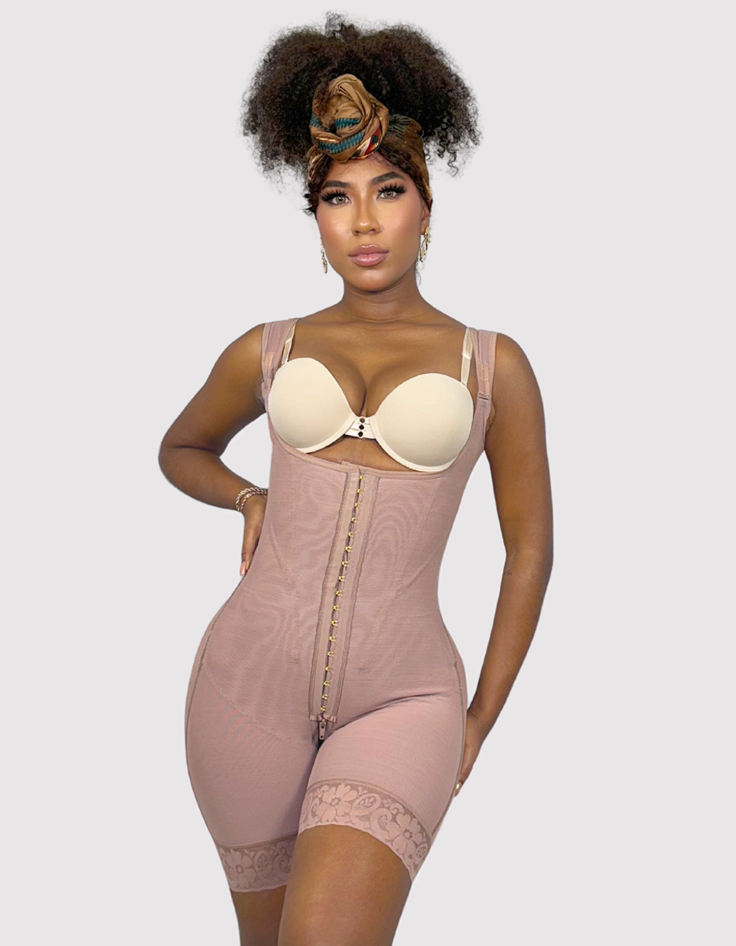 Hybrid Sculpture Bodysuit Cocoa