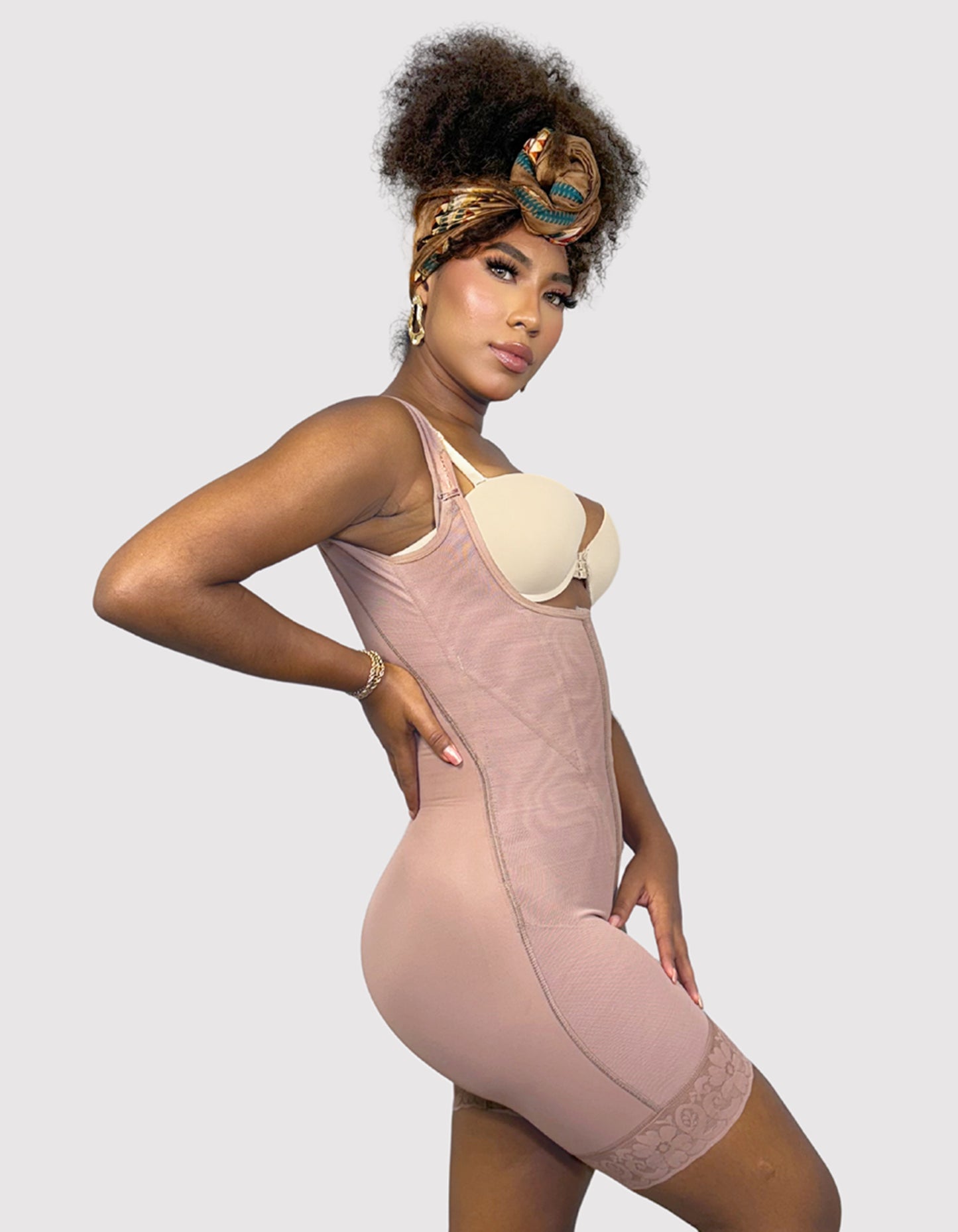 Hybrid Sculpture Bodysuit Cocoa