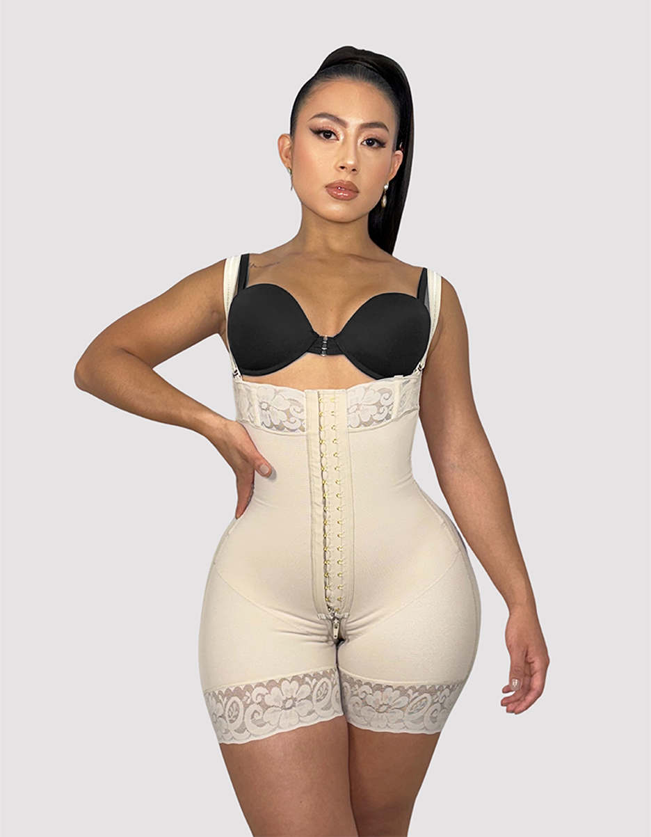 Melange Contour Strapless Beige
