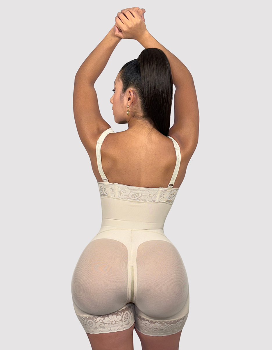 Melange Contour Strapless Beige