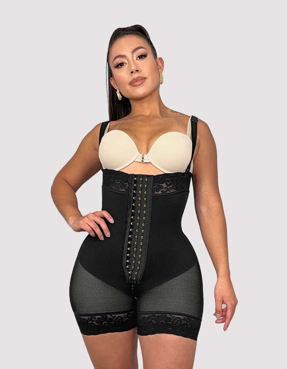 Melange Contour Strapless Black/Beige