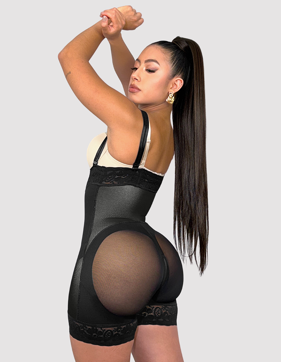 Melange Contour Strapless Black/Beige