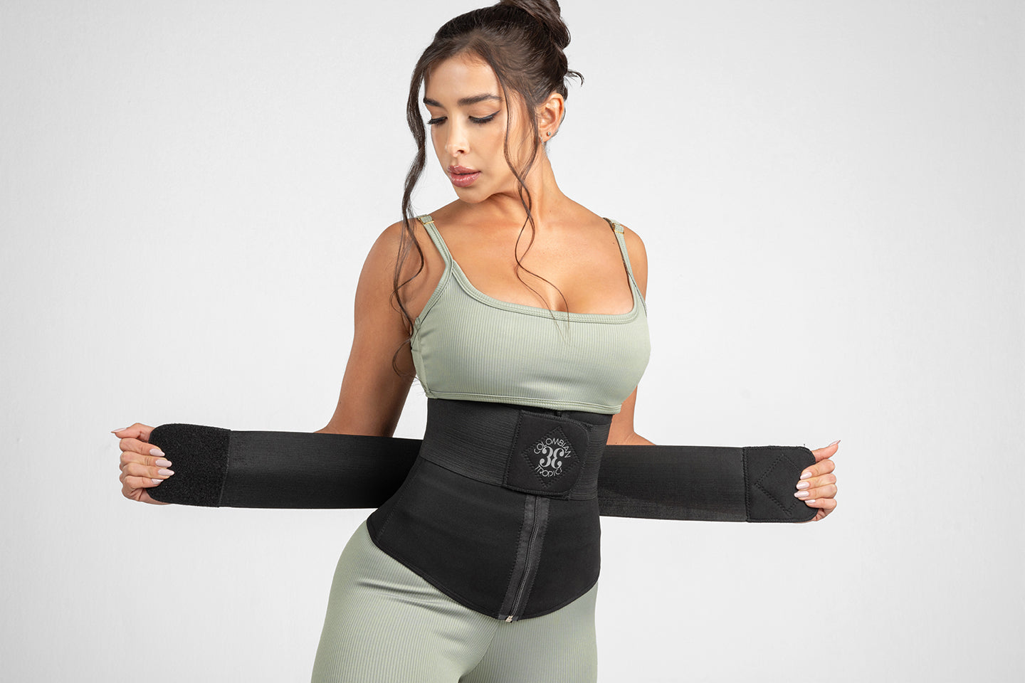 Colombian Double Compression Waist Trainer For Women Post