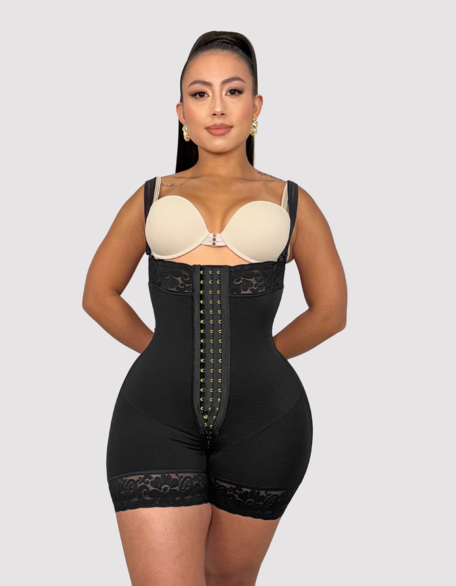 Melange Contour Strapless Black