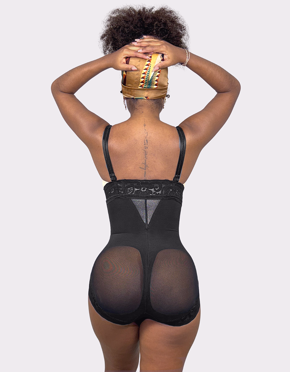 Melange Illusion Zipper Strapless